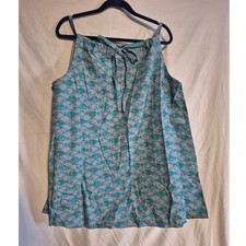 BDG Urban Outfitters Blue Fish Print Sleeveless Dress Women's Size XL