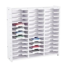 1 PCS White 36 Grids Ink Pad Storage Box Organizer Rack Holder Stackable