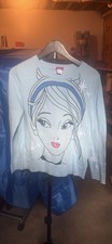 Disney Cinderella Princess Blue Knit Pullover...