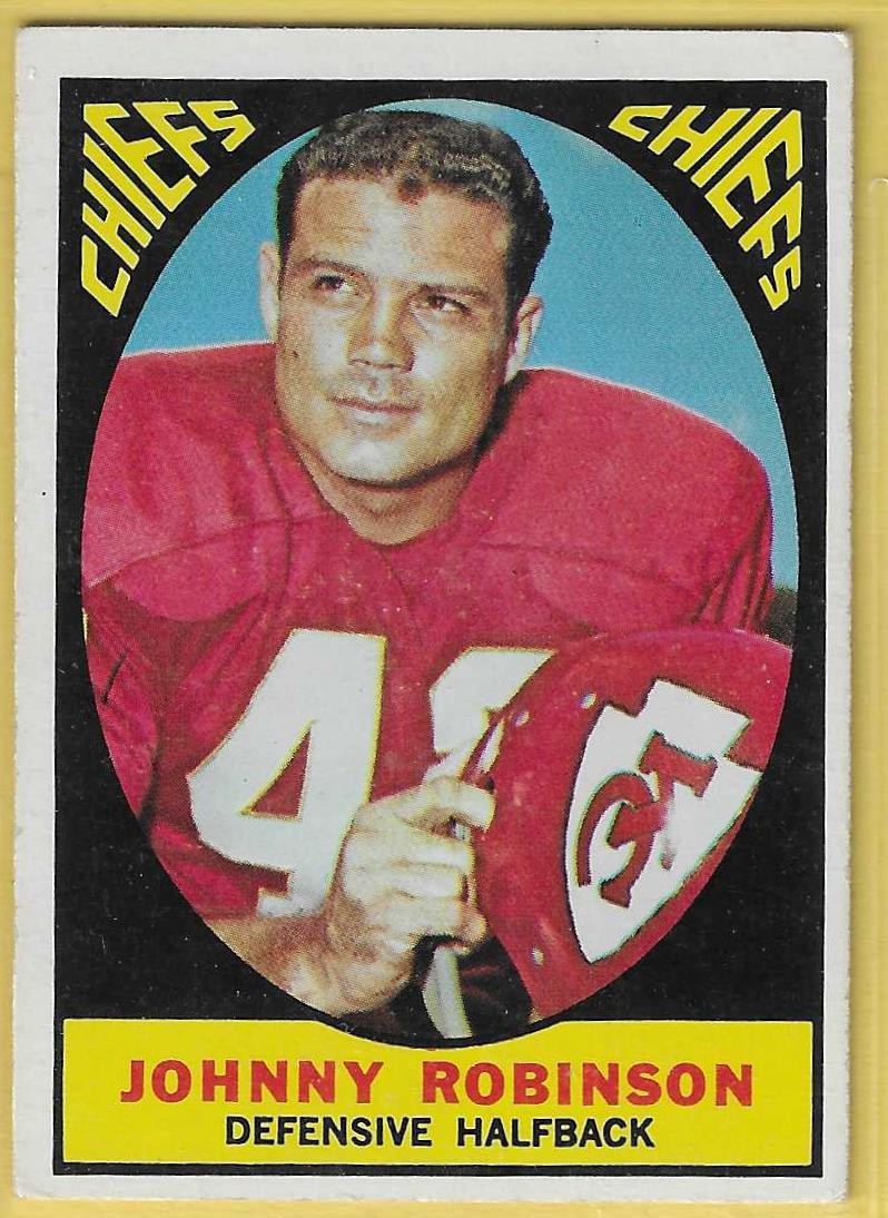 1967 Topps Johnny Robinson Chiefs #65 EX