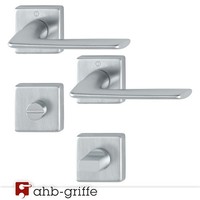 Hoppe TüRgriff Houston Rosette Chrom Matt Resista® Wc TüRdrüCker TüRbeschlag
