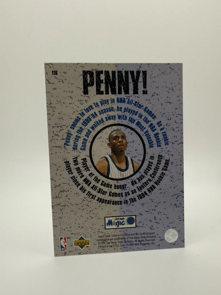 1996-97 Upper Deck Collector's Choice - Penny! Anfernee Hardaway #116 - Image 2 of 2