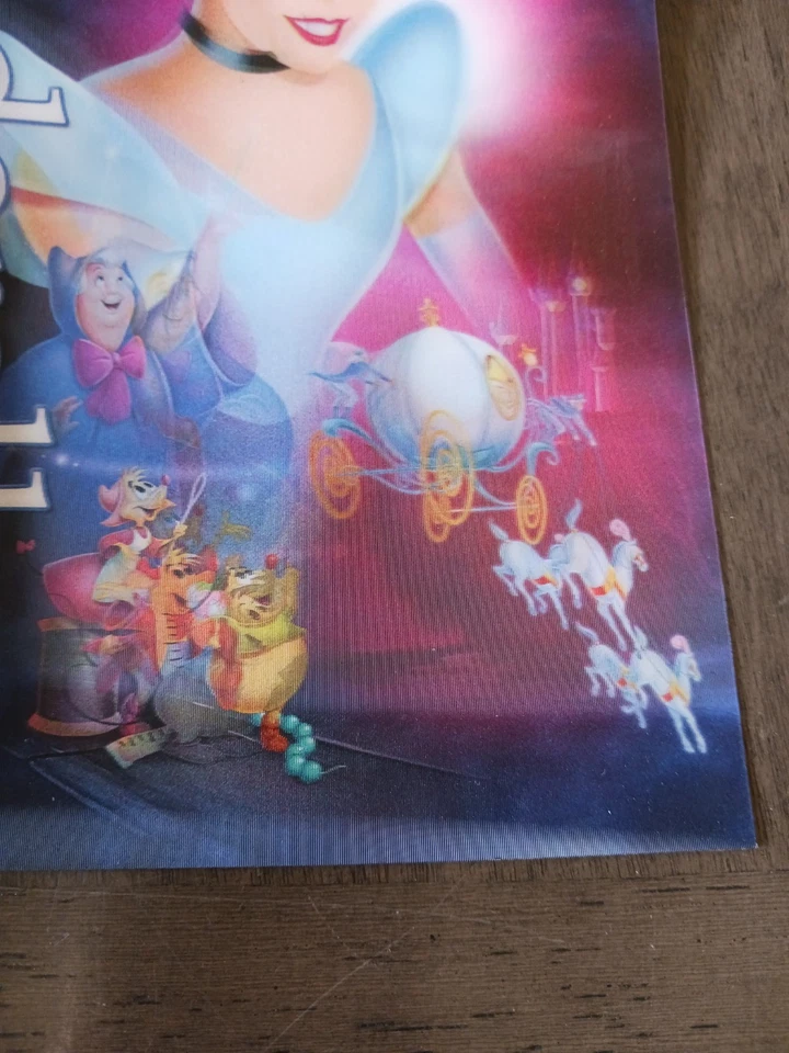 Tarjeta de coleccionista lenticular 3D edición diamante LE Cenicienta rara DMC Foto 4 de 4
