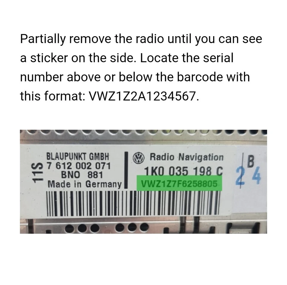 RADIO CODE FOR ANY CAR STEREO UNLOCK CODE ALL MODELS FAST✅ - Image 4 of 4
