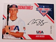 2020 STARS & STRIPES 18U NATIONAL TEAM AUTO JACK BULGER 376/499