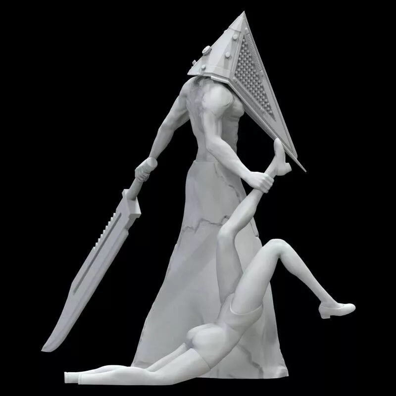 Pyramid Head Silent Hill Action Figure Impressão 3D