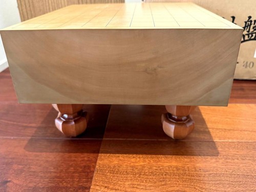 High Grade Shogi Board Japanese Wooden Chess Board + Koma Piece &Stand FS Unused - Picture 4 of 16