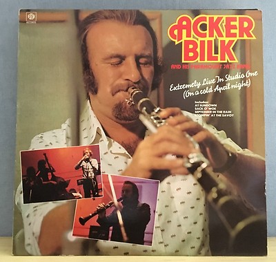 ACKER BILK  PARAMOUNT JAZZ BAND Extremely Live In Studio One 1978 UK Vinyl LP ~