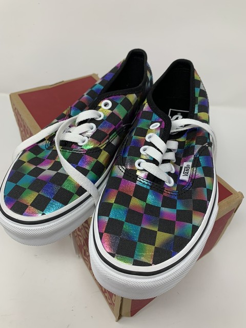vans iridescent checkerboard