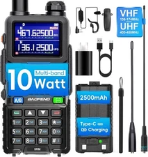 Police Fire Radio Scanner Handheld Transceiver Portable Antenna Dual Band Radio