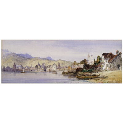 William Callow, Luzern vom Vierwaldstättersee aus 11003001431