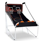 Foldable Basketball Arcade Game 2 Player Home Dual Shot Sport with 5 Balls