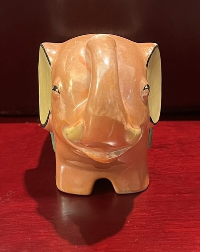 Vintage Japanese lustreware elephant design SUGAR CONTAINER hand painted - Picture 3 of 6