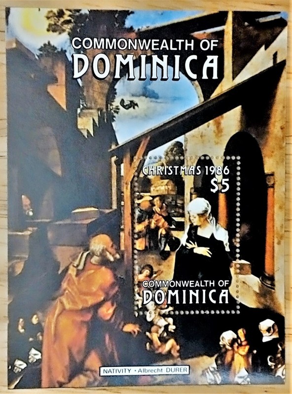VINTAGE CLASSICS - Dominica 1986 - Christmas, Nativity - S/S - Scott 983 - MNH