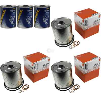3x Original MAHLE / KNECHT Ölfilter OX 85D + 3x SCT Motor Flush Motorspülung