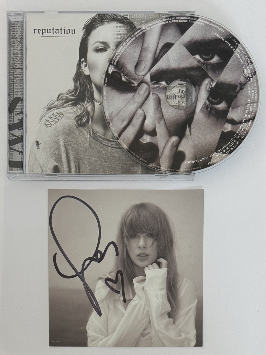 TAYLOR SWIFT Reputation CD & SIGNED Autographed & HEART