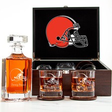 Cleveland Browns - Engraved Football Whiskey ...