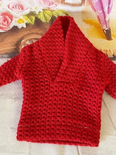 MINT VINTAGE Ken RED KNIT SWEATER Fashion Pak 1962 Mattel