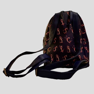 Loungefly Disney Mulan Mushu Navy Blue Leather Mini Backpack  display picture 1