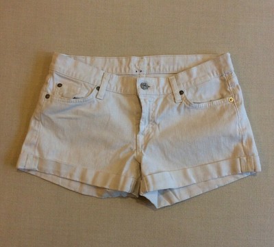 white wash jean shorts