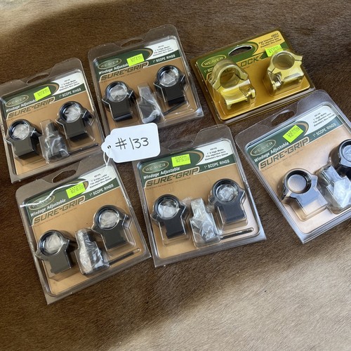 Lot Of 6 Weaver Scope Rings Sure Grip Quad Lock | eBay