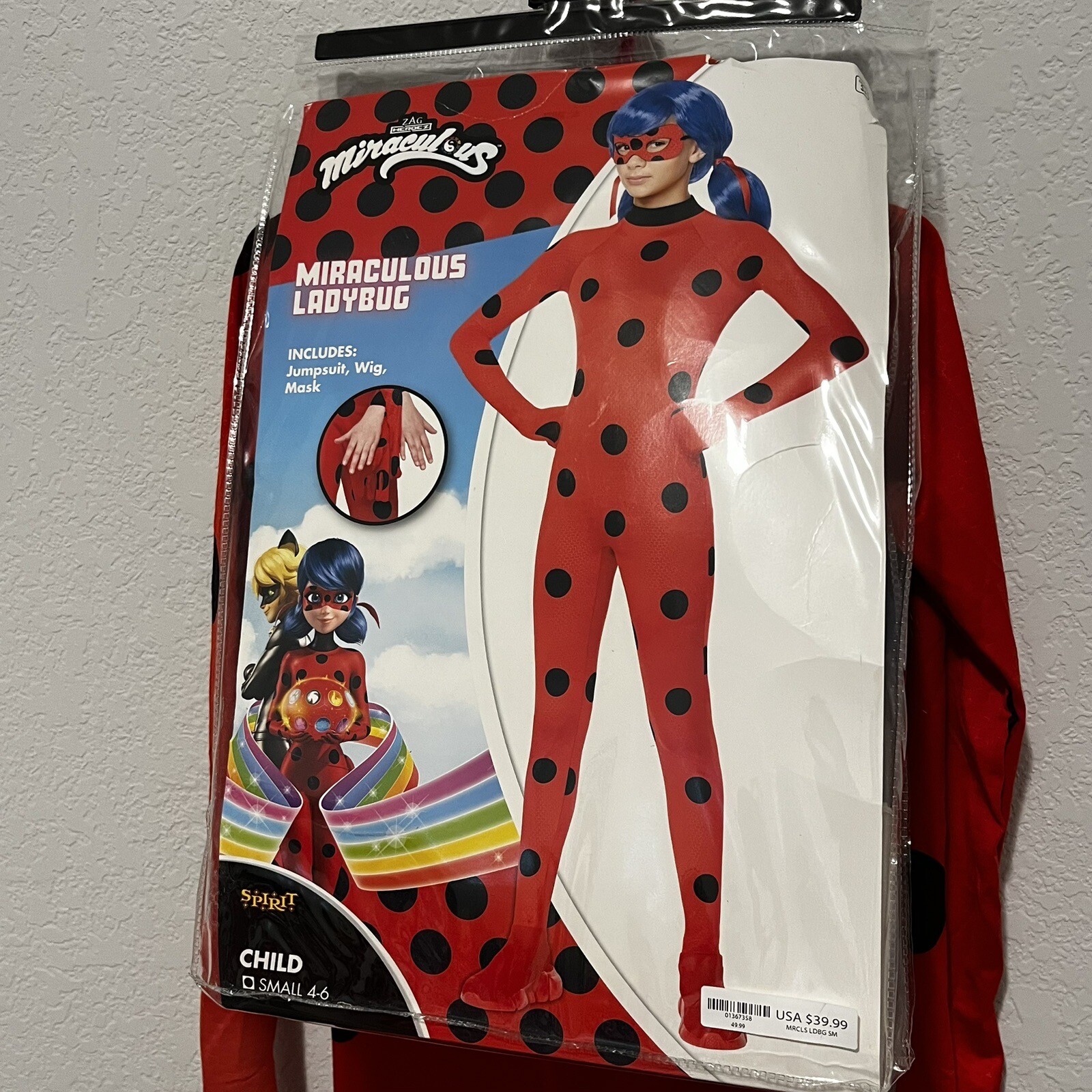 Spirit Halloween Miraculous Costume Ladybug Child Kid… Gem