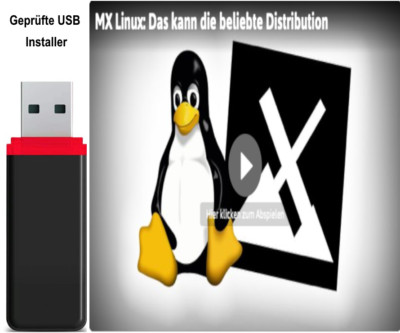 Linux MX OS Betriebssystem Live-USB-Stick 64Bit Blitzversand