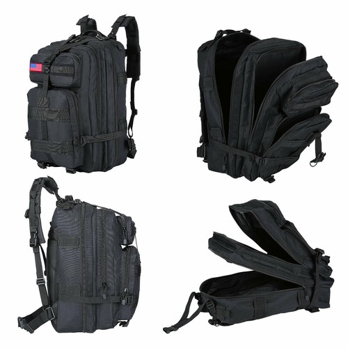 40L Outdoor Military Tactical Bag Camping Hiking Trekking Backpack Camo Rucksack - Picture 7 of 11