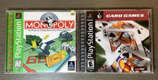 PS1 Card/Board Game Lot - Monopoly CIB & Card Games CIB Sony PlayStation 1