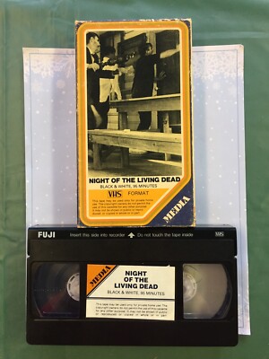 Night of the Living Dead (VHS) Media George A. Romero OOP Horror Extremely Rare