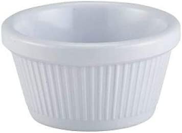 Individual Ramekin Fluted 2oz White 71X36mm - Condiments - Sauce Pot - Dip Bowl.