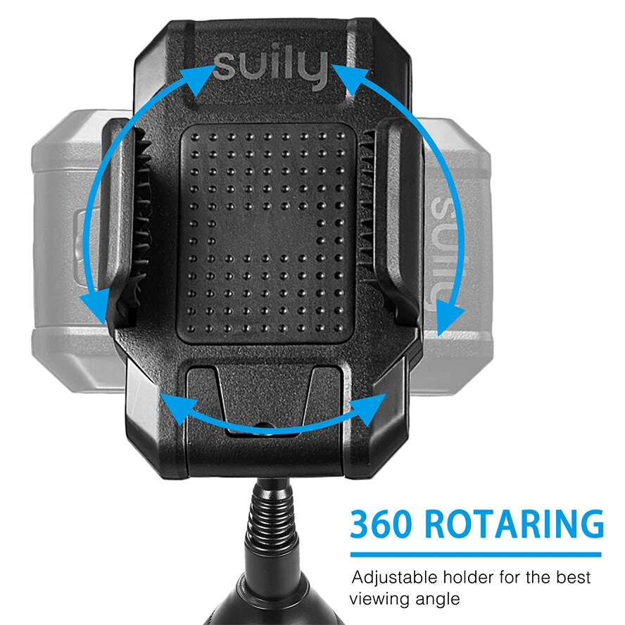 Universal Suily Cup Holder Car Mount for iPhone Samsung Cell Phone Adjustable - Image 3 of 4