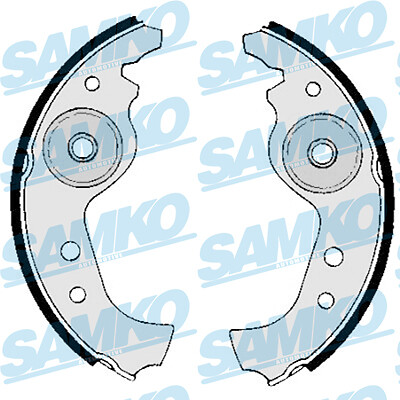 SAMKO 80890 Brake Shoe Set for ABARTH,AUTOBIANCHI,FIAT,FSO,INNOCENTI,LANCIA,SAAB