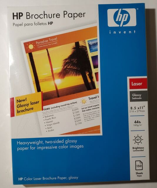 HP Color Laser Brochure Paper, Glossy 150 Sheets eBay HP Color Laser Brochure Paper, Glossy 150 Sheets eBay