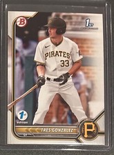 Tres Gonzalez 2022 Bowman 1st Edition 1st #BD-157 Pittsburgh Pirates