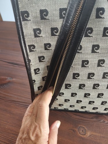 Bolso de Mano Pierre Cardin De Colección Monograma Firma Logo Llevar de Noche - Imagen 5 de 20