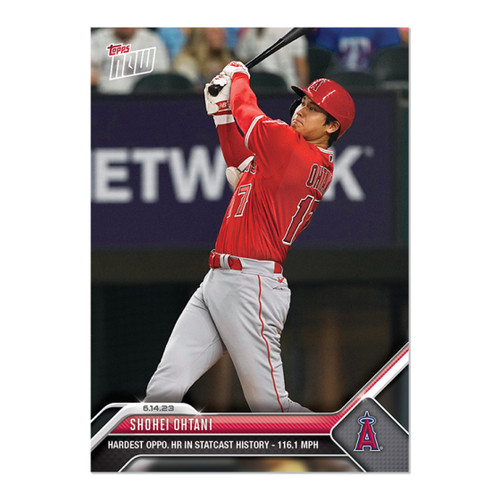 2023 MLB Topps NOW 441 SHOHEI OHTANI 116.1 MPH HR  LOS ANGELES ANGELS PRESALE