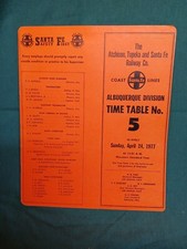 Santa Fe  4/24/1977 Coast Lines Employee Time...