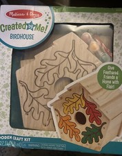 Melissa  Doug Build-Your-Own Wooden Birdhouse Craft Kit Fun For Whole Family