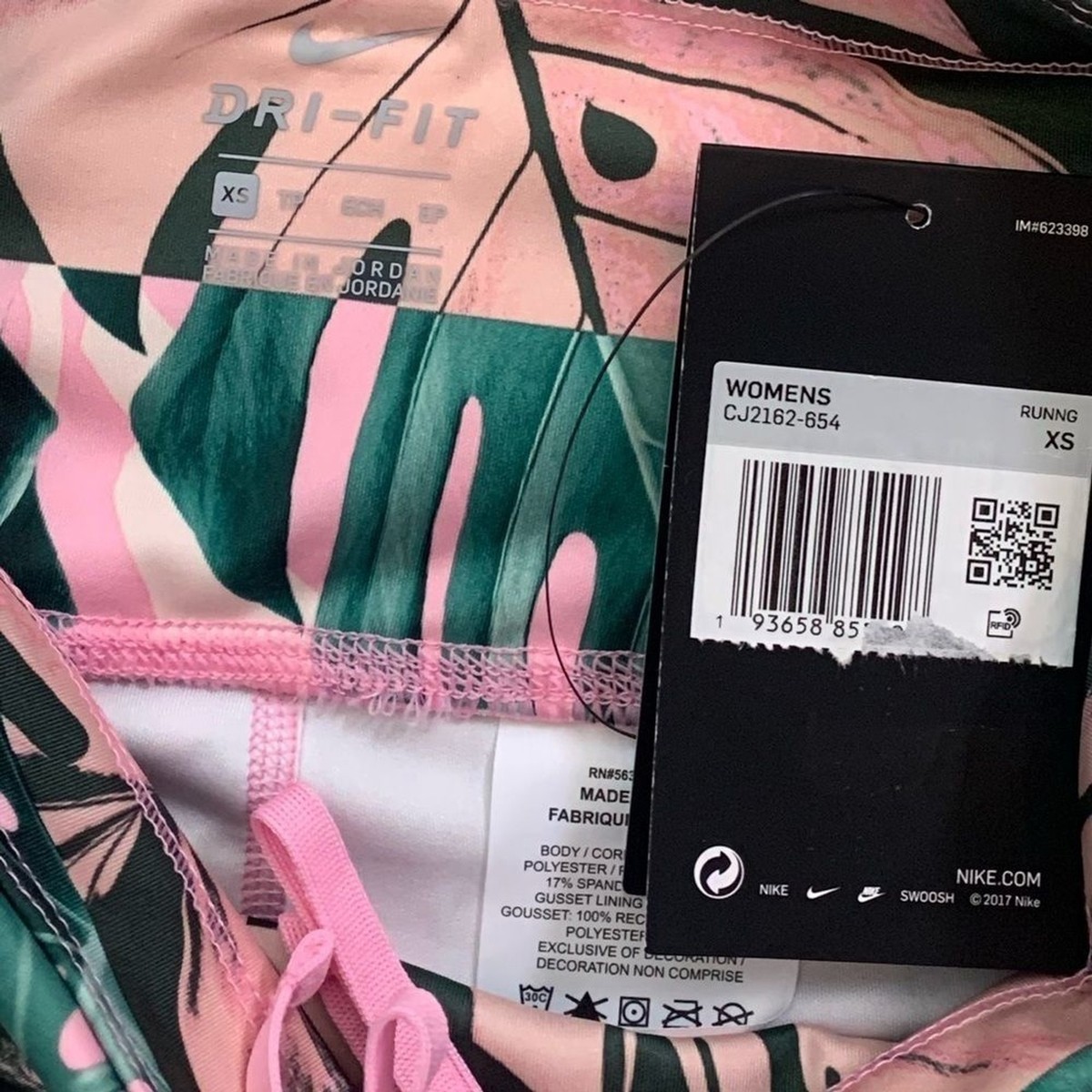 NWT Nike Fast Crop Running Tight In Boxed Botanical Tropical