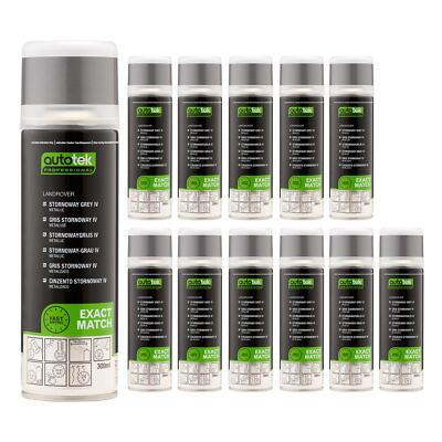 Autotek Exact Match Aerosol-Sprühfarbe Landrover Stornoway grau IV 300ml x12