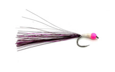 6 x Firebird Stalking Bug - Pink Tungsten Bead, White Body, Pink Tail