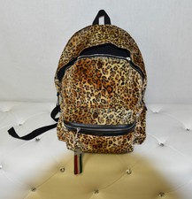 Saint Laurent Backpack Velvet Ysl Leopard  Rucksack 435988 