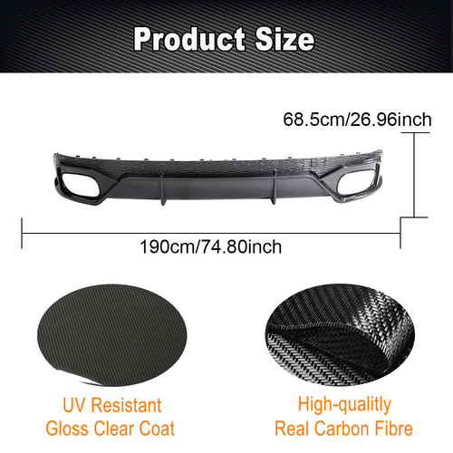 Se adapta a Audi RS Q8 RSQ8 2021-24 carbono parachoques trasero difusor difusor trasero - Imagen 6 de 11