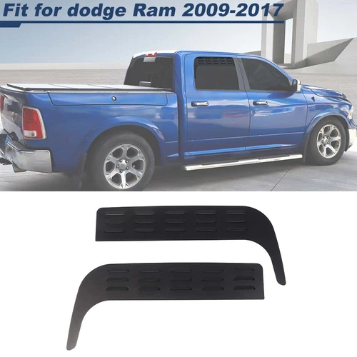2x Rear Window Glass Louver Air Vent Panel Trim For RAM 1500 2009-17 Accessories