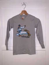 1986 Vintage OG 80s "THE KARATE KID" Movie Promo T-Shirt kid size Cobra Kai