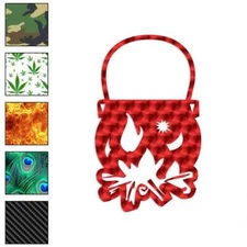 Witch Cauldron Pot, Vinyl Decal Sticker, 40 Patterns & 3 Sizes, #1107