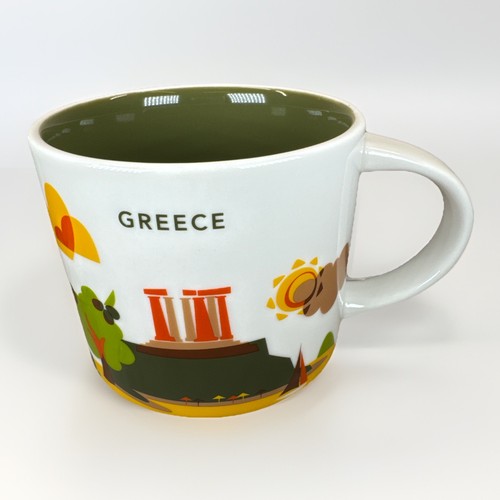 Starbucks You Are Here Series GREECE Coffee Mug 14oz RARE RETIRED 2019 EUC