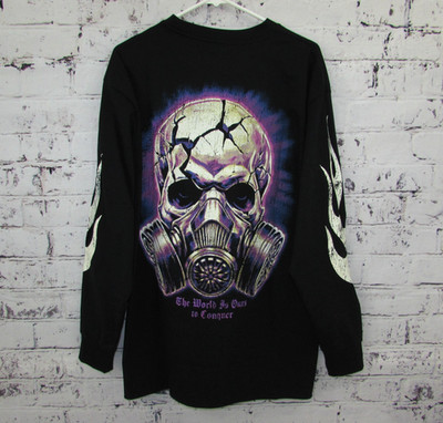 Brandmakers Group Skull Graphic Relaxed T-Shirt Black Men s Size L NWT.