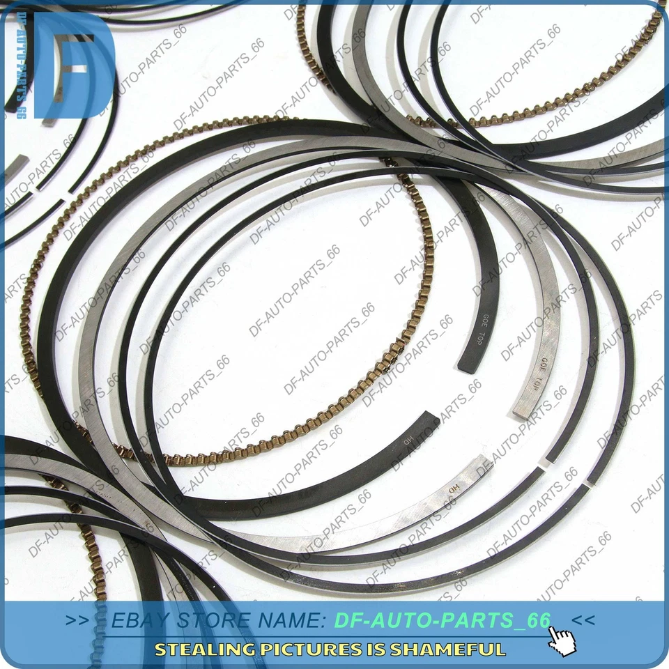 Juego de 8 anillos de pistón OEM STD Φ93 mm para Porsche Cayenne 9PA 955 S Turbo 4,5 L V8 Foto 4 de 4